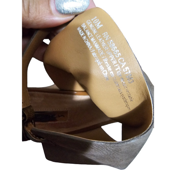 Halogen Clarette Brown Wedge Suede Slingback Sandal, Sz 10M - NWOT - Picture 6 of 9